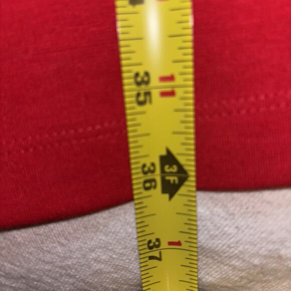 Lands’ End Women’s Small Petite Red Faux Wrap Dress 3/4 Sleeve Classic Fit - Picture 5 of 7